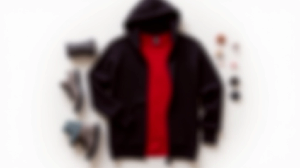 Kırmızı grafik tişört, siyah oversize hoodie, gri spor ayakkabı kombinasyonu